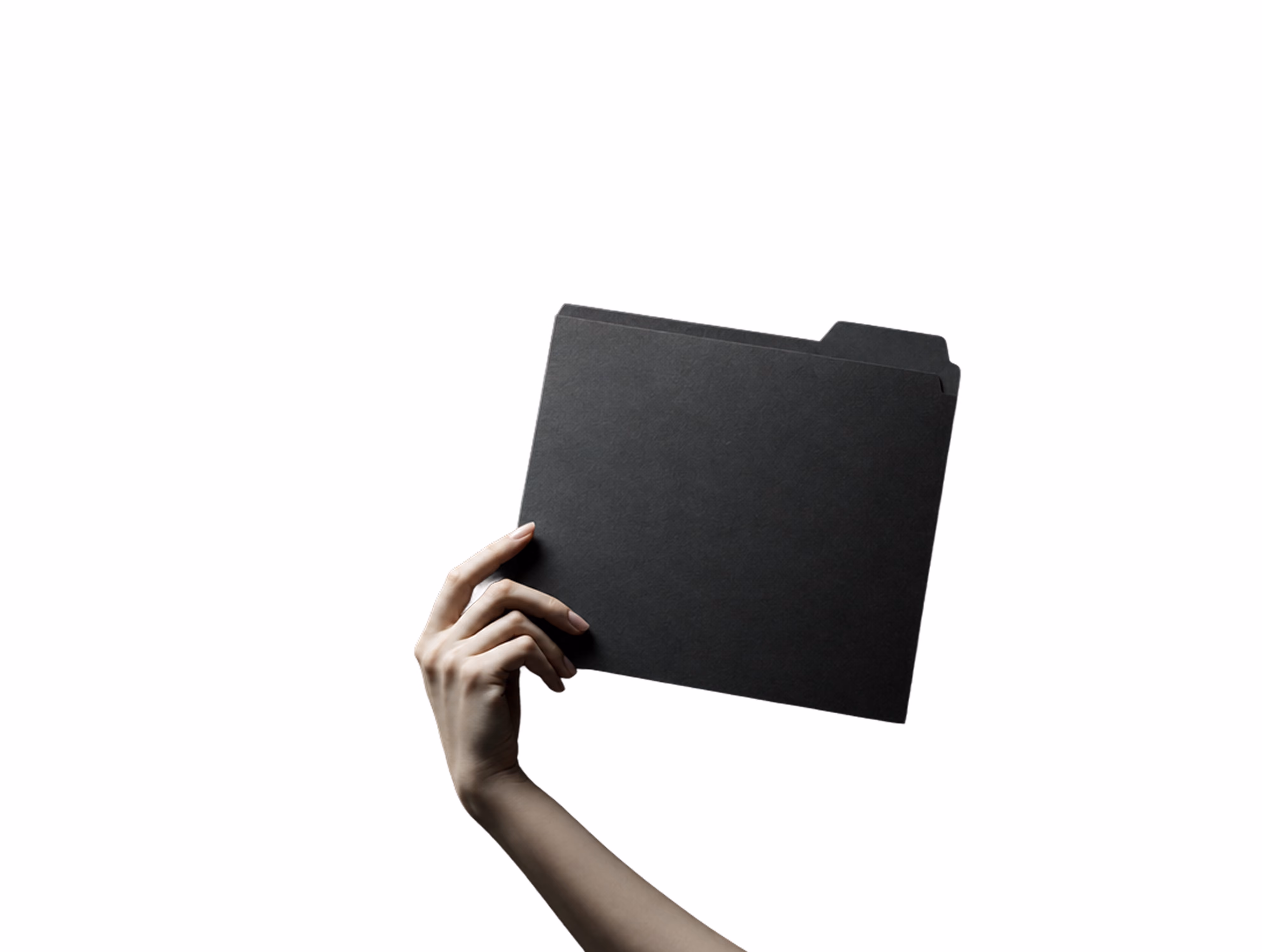 Hand Holding Folder Light
